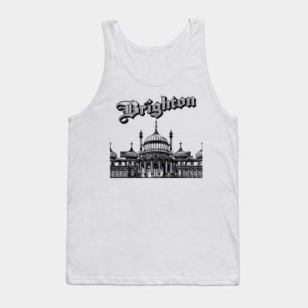 Brighton Pavilion Vintage Artwork Tank Top by McNutt